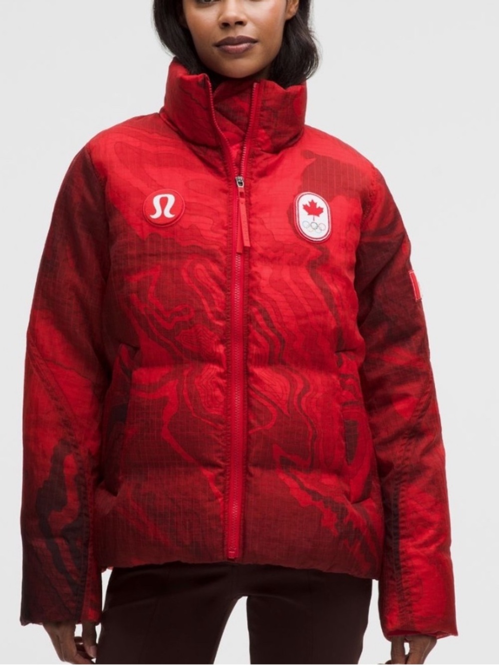 📌 NWOT Lululemon 2026 Team Canada Wunder Puff Translucent 600- Down Fill Jacket